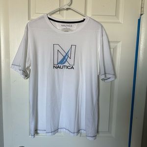White Nautica T-shirt. Size large. (Hilfiger, Polo, Ralph)